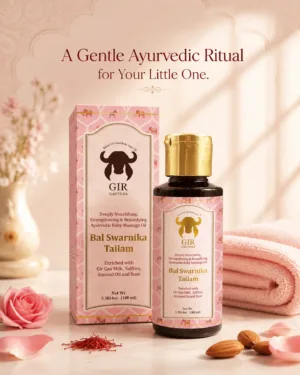 Gir Gauveda Bal Swarnika Tailam Baby Massage Oil 100ml – product image 1 of 8