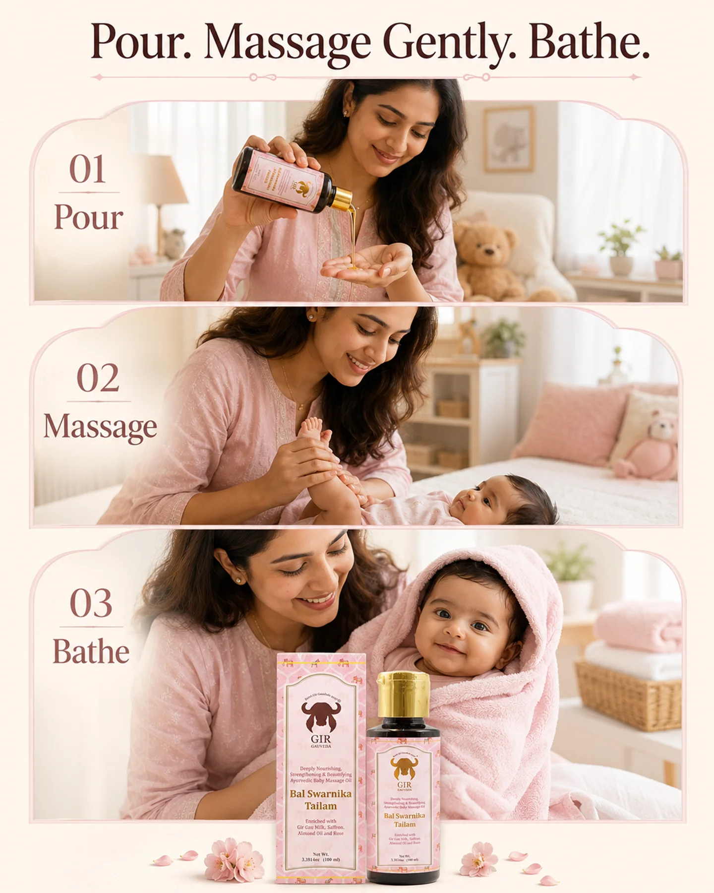 bal-swarnika-tailam-baby-massage-oil-100ml-06 Gir Gauveda Bal Swarnika Tailam Baby Massage Oil 100ml – product image 6 of 8