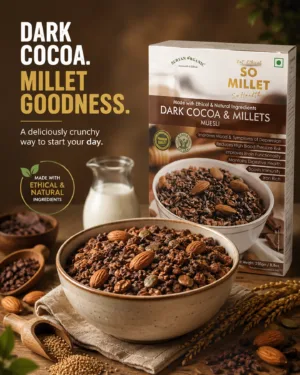 Dark Cocoa & Millets Muesli 250g – product image 1 of 8