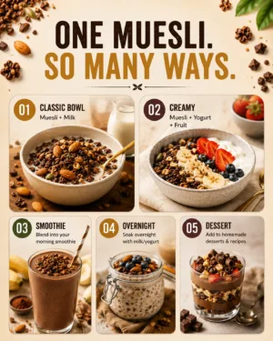 Dark Cocoa & Millets Muesli 250g – product image 4 of 8