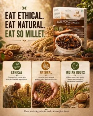 Dark Cocoa & Millets Muesli 250g – product image 5 of 8