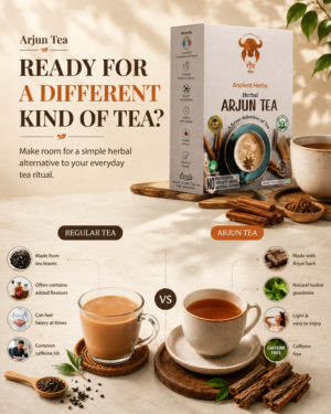 Gaur Arjun Tea natural herbal beverage presentation