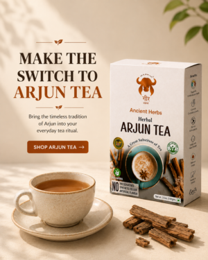 Gaur Ancient Herbs Herbal Arjun Tea product packaging
