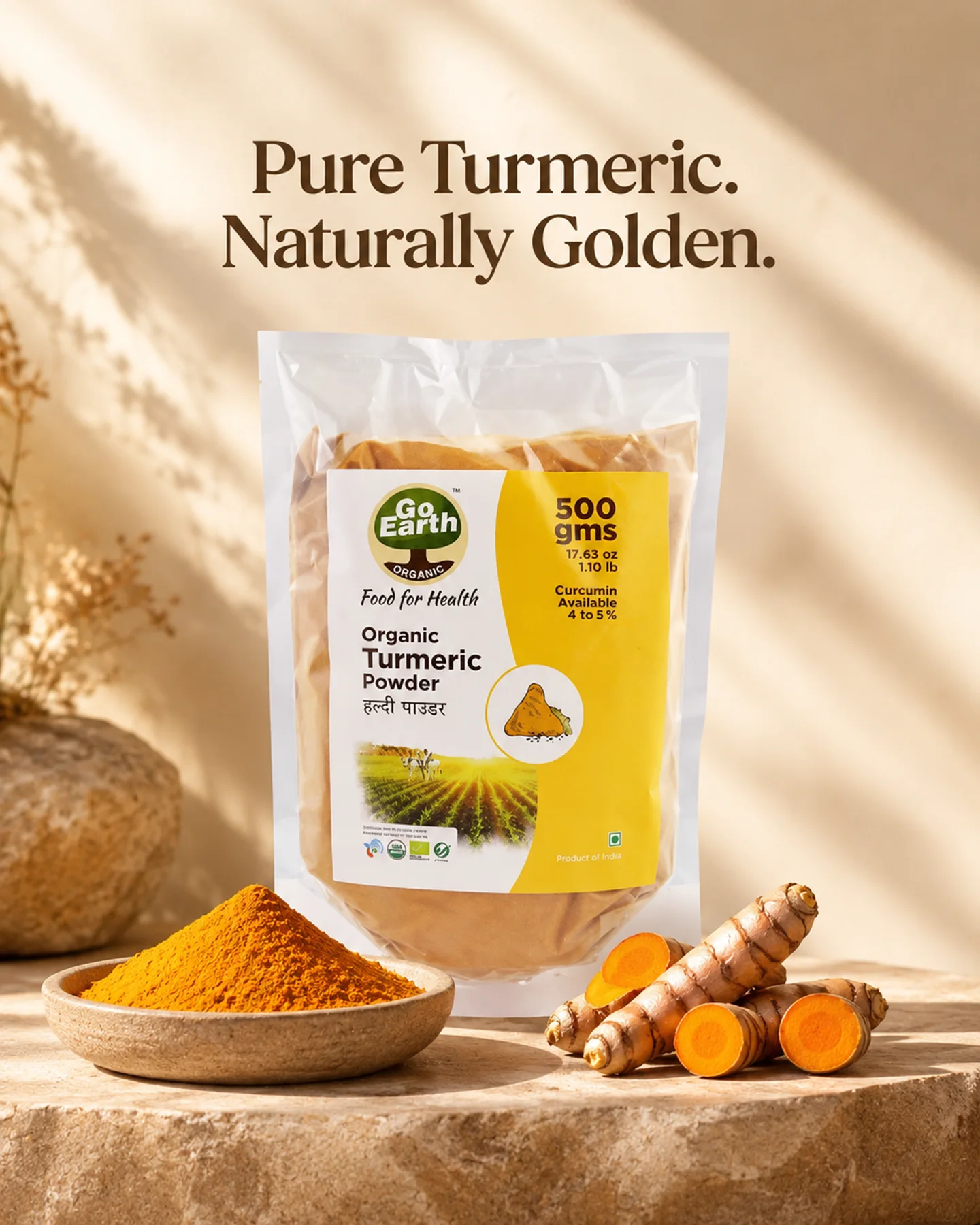 Go Earth Organic Turmeric Powder 500g – product image 1 of 7