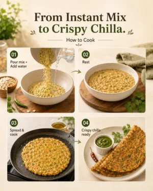 Instant Masala Oats Chilla Mix 200g – product image 5 of 10
