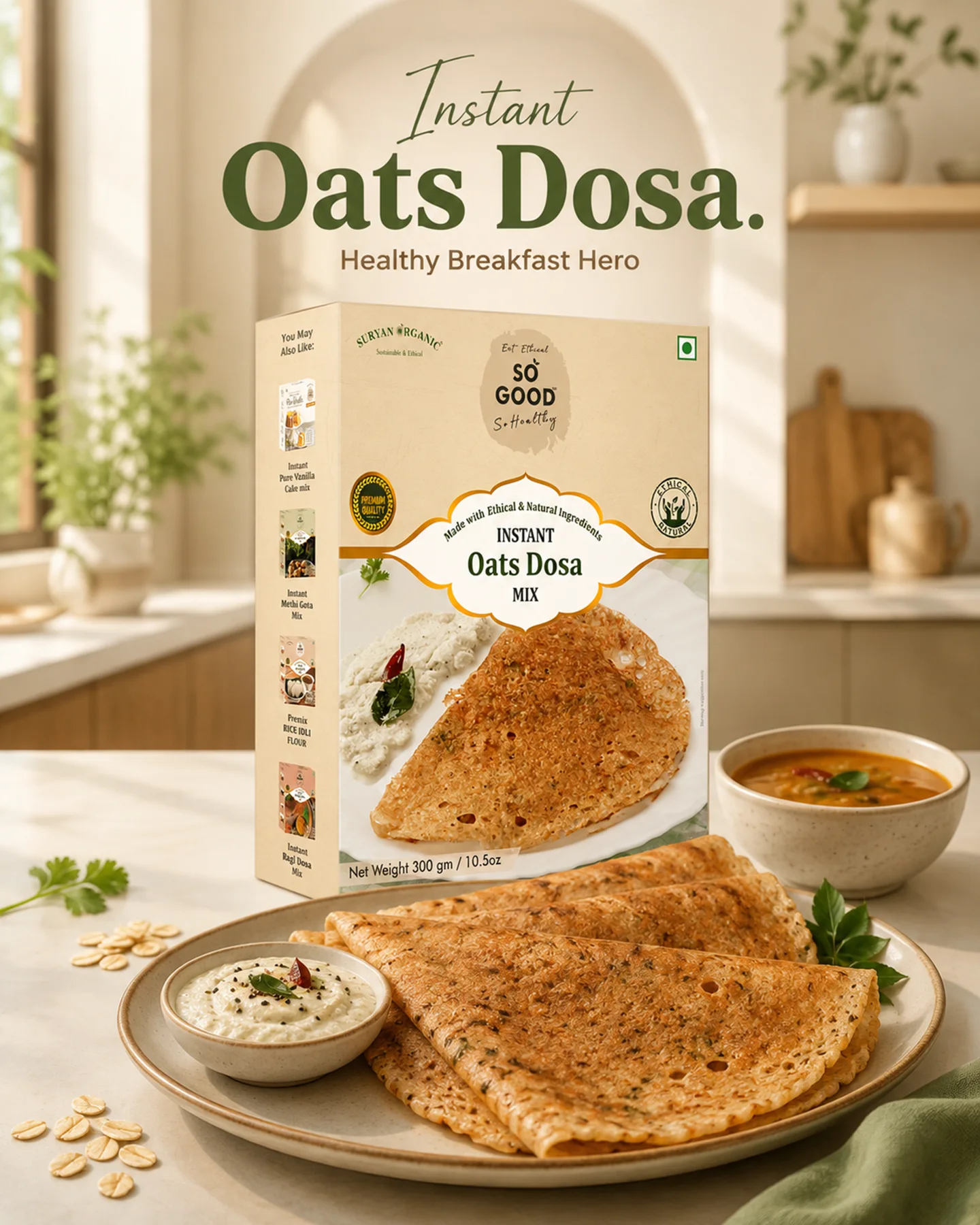 Instant Oats Dosa Mix 300g – product image 1 of 7