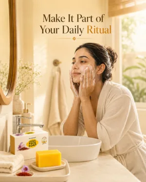 Gau Sanskriti Mantraushadhi Kesar Face Soap – product image 2 of 8
