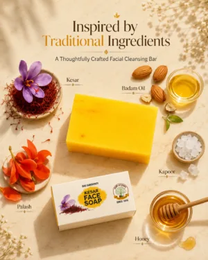 Gau Sanskriti Mantraushadhi Kesar Face Soap – product image 7 of 8