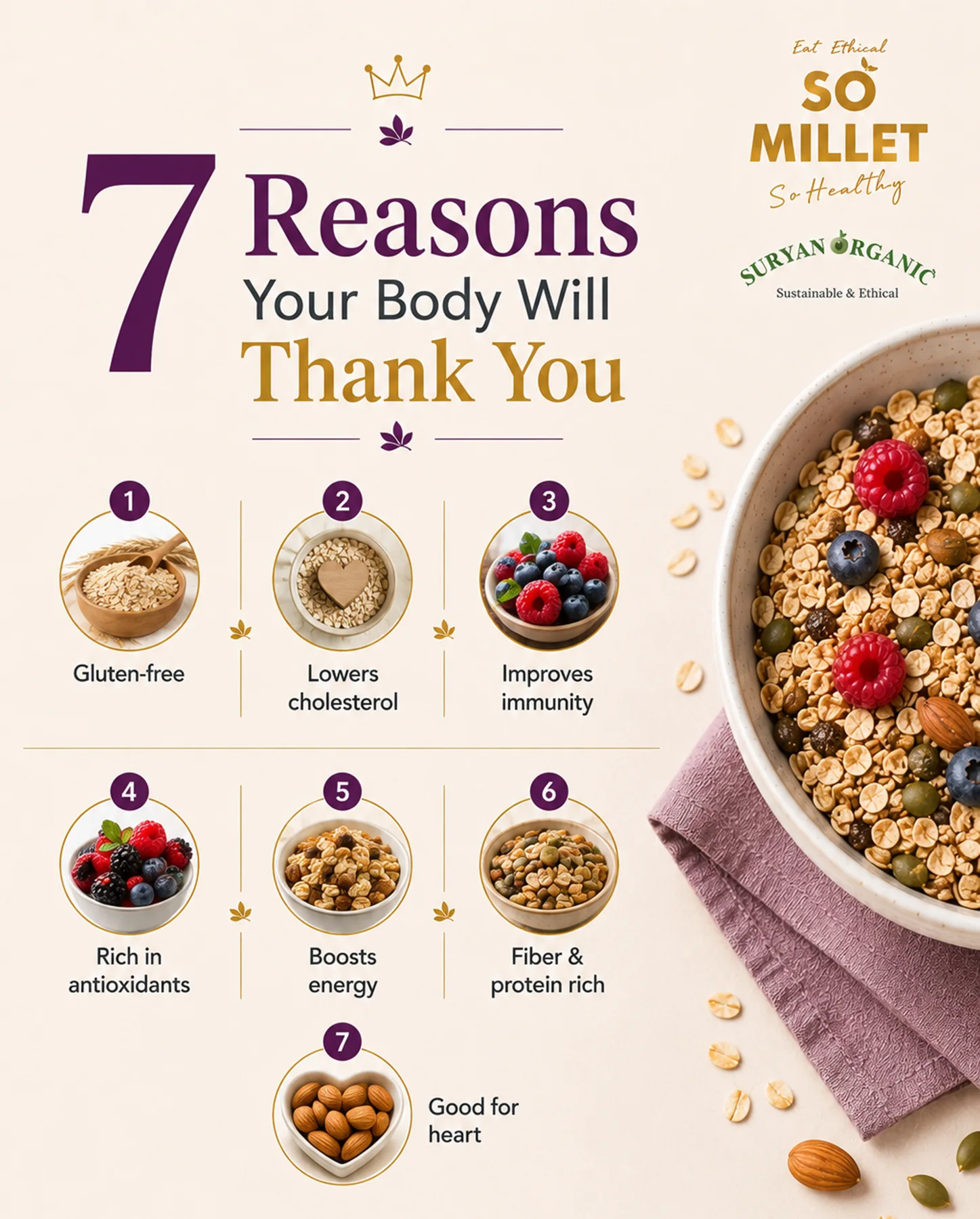 royal-saffron-millet-muesli-250g-06 Royal Saffron Millet Muesli 250g – product image 6 of 12