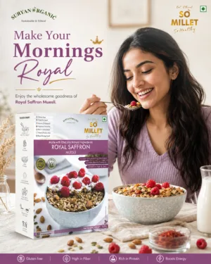 Royal Saffron Millet Muesli 250g – product image 9 of 12