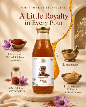Handmade So Good Kesar Syrup with natural ingredients