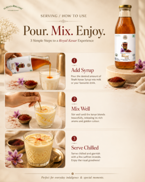 How to mix and serve So Good Shahi Kesar Syrup