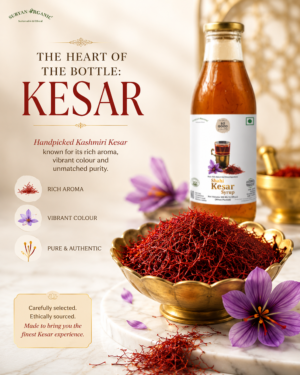 Kashmiri saffron presentation for So Good Kesar Syrup