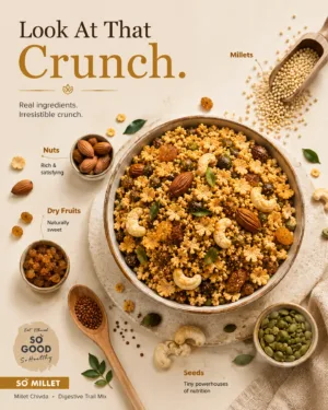 So Good Millet Chivda Digestive Trail Mix 100g – product image 3 of 9